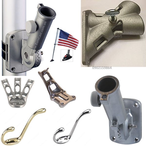 Investment Casting of flag brackets & hooks